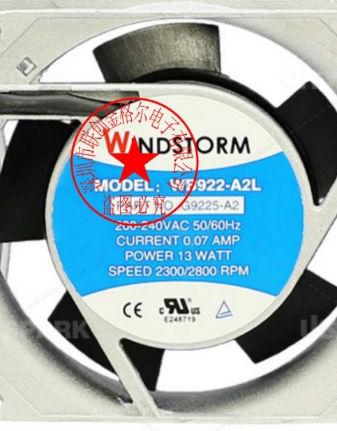 WINDSTORM WB922-A2L G9225-A2 200-240VAC 0.07A