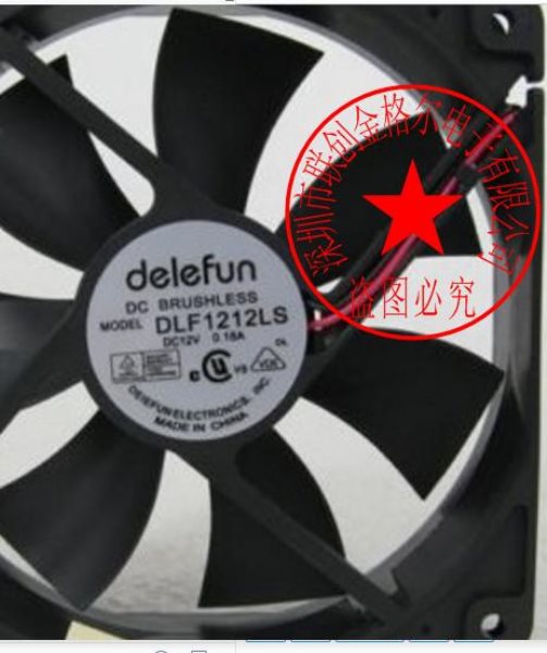 DLF1212LS 12V 0.18A 120*120*25MM 2Delefun