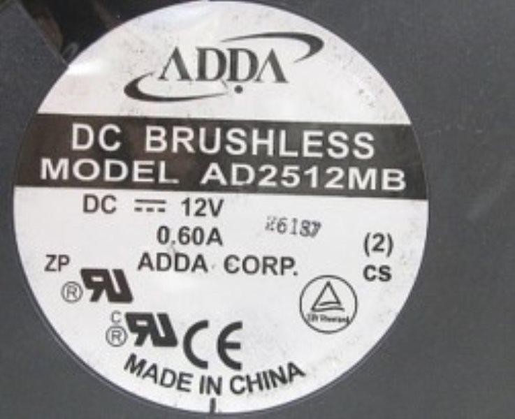 ADDA AD2512MB DC12V 0.6A ADDA 12032