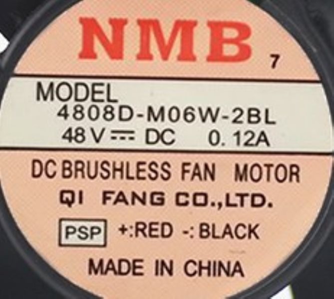 4808D-M06W-2BL DC48V 0.12A NMB 80*80*25MM