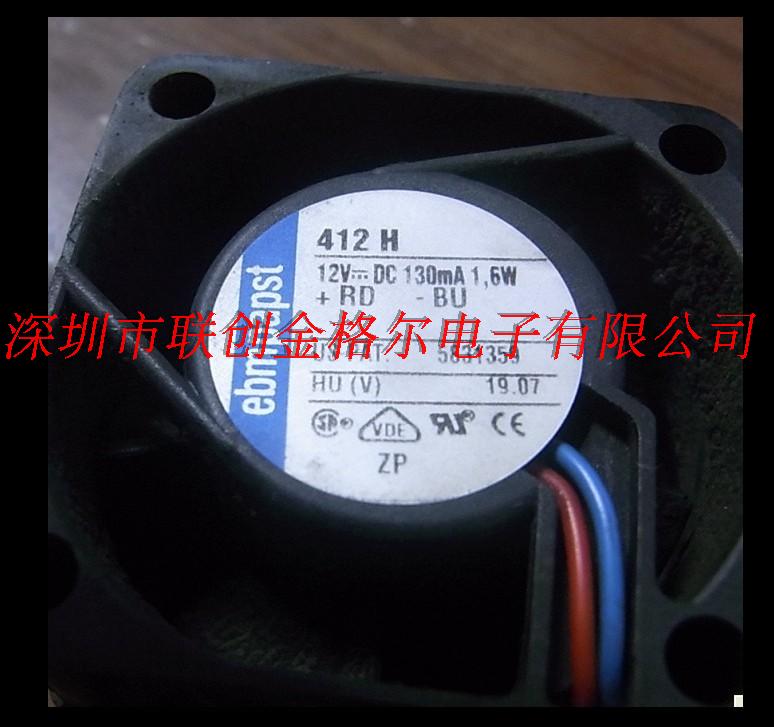 412H ebmpapst 12V 130MA 1.6W 40*40*20MM