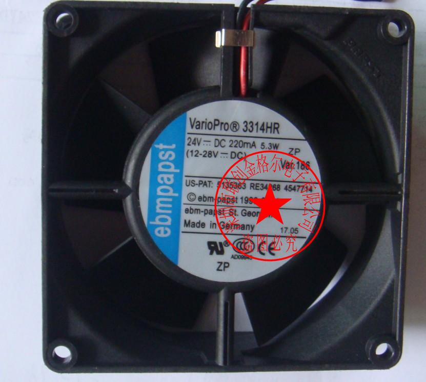 3314HR ebmpapst DC24V 220MA 5.3W 92*92*32MM