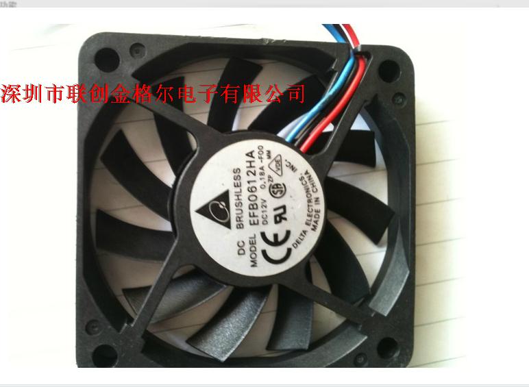 EFB0612HA DC12V 0.18A DELTA 60*60*10MM