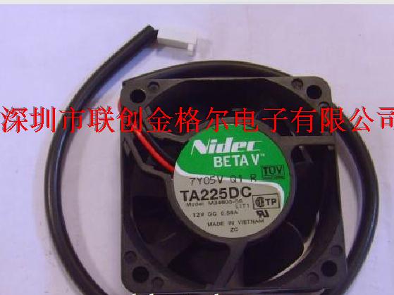 TA225DC M33455-16 12V 0.22A NIDEC 60*60*25