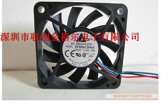 EFB0612HHA 12V 0.25A DELTA 60*10MM