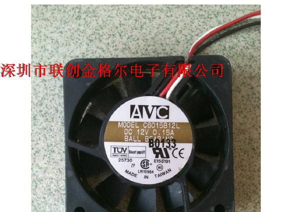 C6015B12L DC12V 0.15A AVC 60*60*15MM CPU