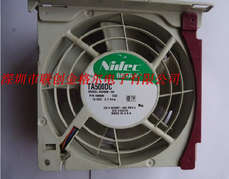 TA500DC A34538-90 DC12V 2.7A Nidec 127*38