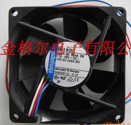 8414N/2G ebmpapst 24VDC 2W 80*80*25