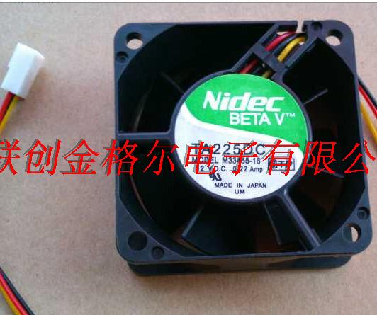 TA225DC M33455-16 NIDEC 12V 0.22A 60*60*25