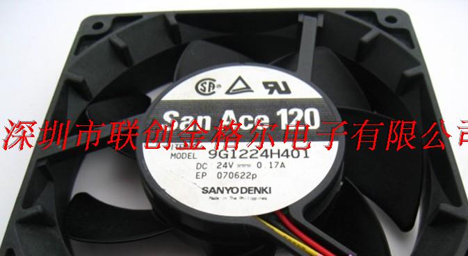 9G1224H401 SANYO DC24V 0.17A 120*120*25