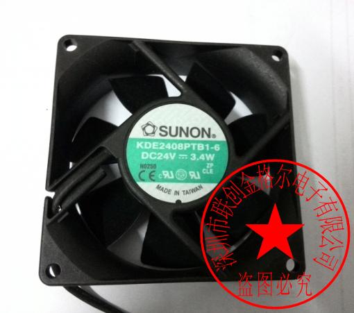 KDE2408PTB1-6 DC24V 3.4WSUNON 80*80*25