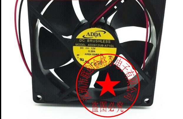 AD0912UB-A71GL DC12V 0.39A ADDA 9CM 92*92*25