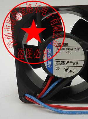 612NGH 12V 200MA 2.4W ebmpapst 60*60*25