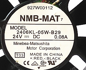 2406KL-05W-B29 24V 0.08A NMB 60*60*15MM