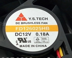 FD126025HB FD126025HB-N Y.S.TECH 6025 12V 0.18A