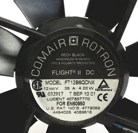 FT12B6QDNX DC12V 0.35A COMAIR ROTRON 12025 3