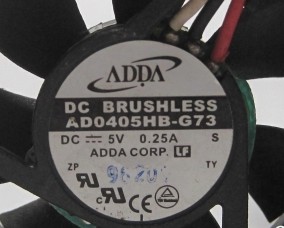 AD0405HB-G73 DC5V 0.25A 3 ADDA 40*40*10