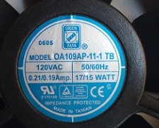 OA109AP-11-1TB Orion Fans 110/120VAC