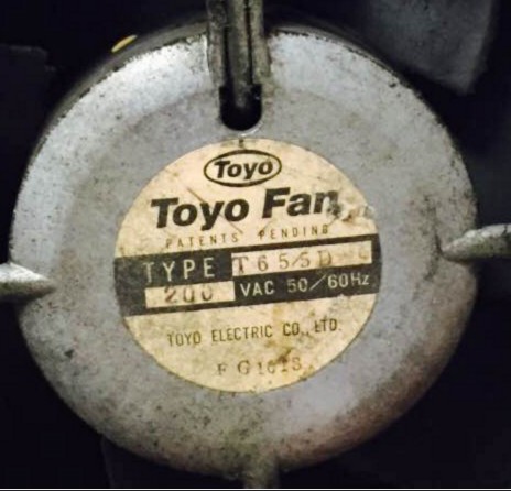 TYPE T655D 200VAC 50/60HZ TOYO ROYAL