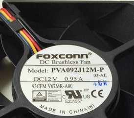 PVA092J12M-P 12V 0.95A 4FOXCONNV67MK-AOO