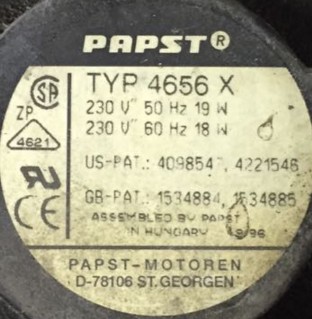 TYP 4656X 230V 19/18W EBM-PAPST